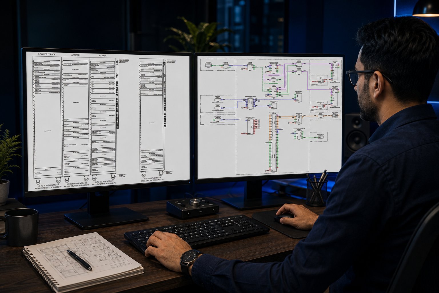 Professional AV CAD drafting — Kenny AV Solution