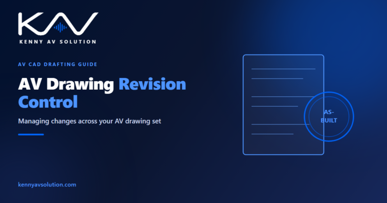 AV Drawing Revision Control: Managing Changes on AV Drawing Sets - Kenny AV Solution AV CAD drafting guide