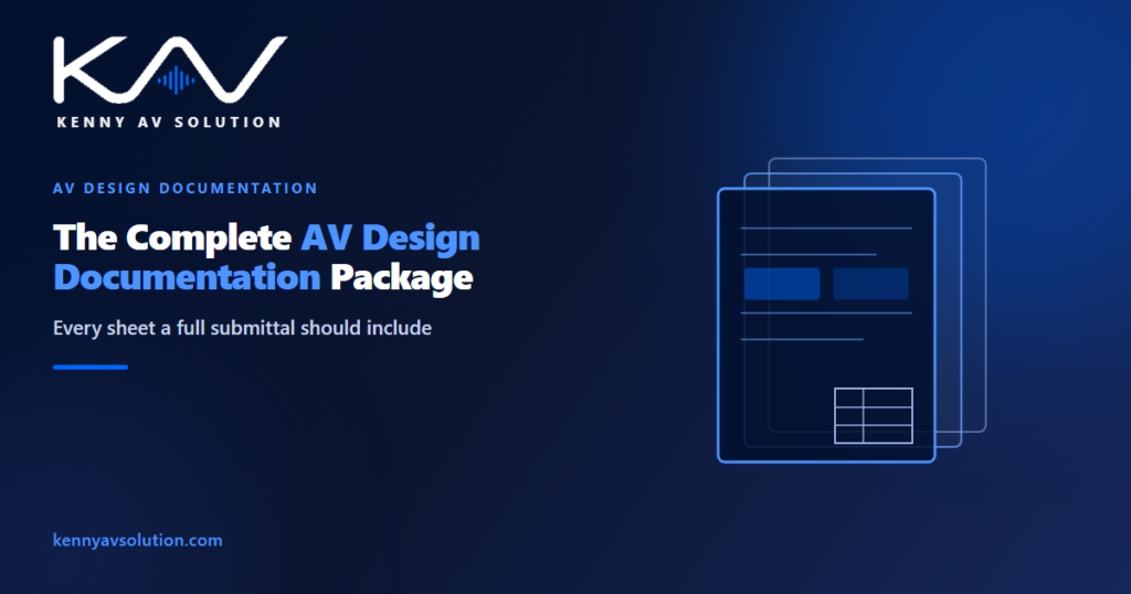 The Complete AV Design Documentation Package: What Is Included - Kenny AV Solution AV CAD drafting guide