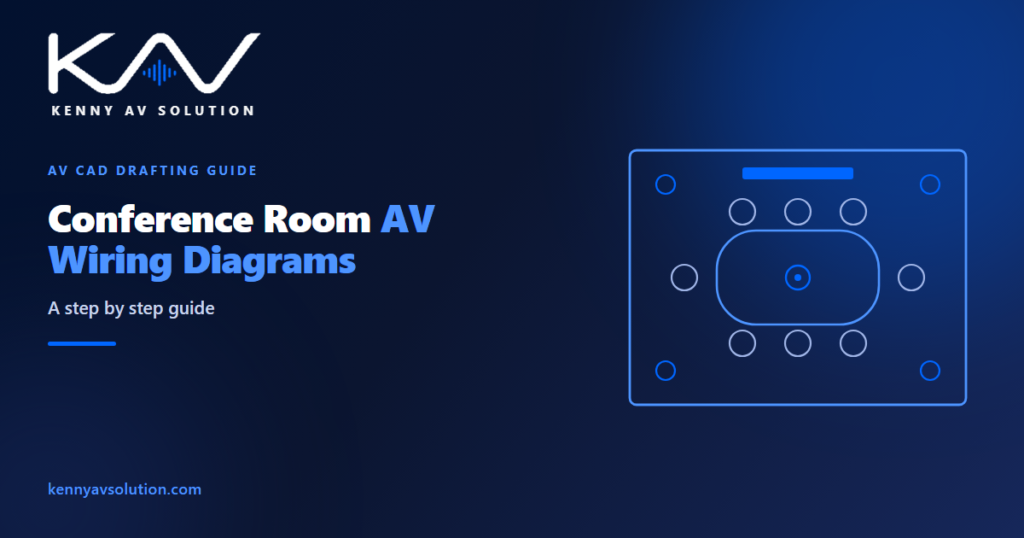 Conference Room AV Wiring Diagrams: A Step by Step Guide - Kenny AV Solution AV CAD drafting guide