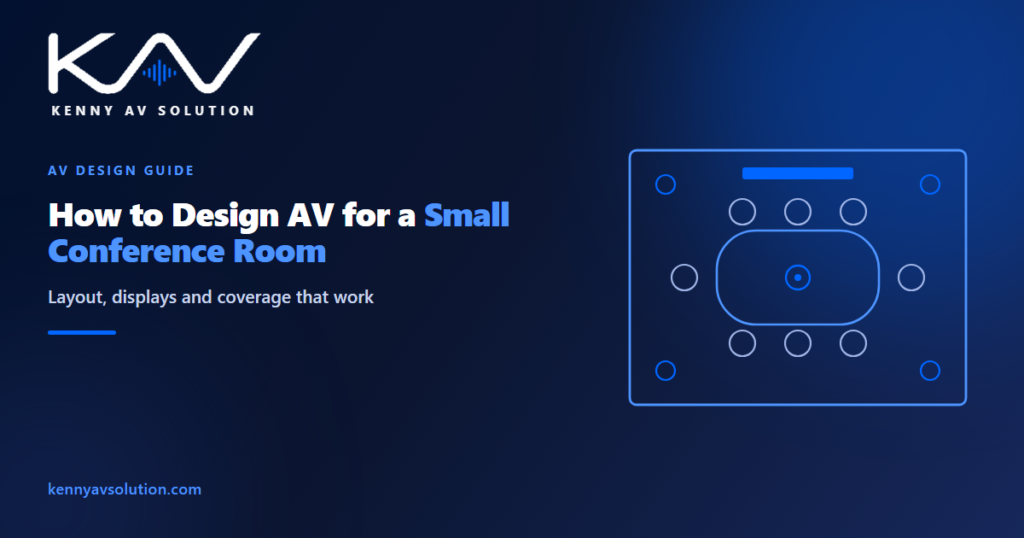 How to Design Audio Visual For Small Conference Room? - Kenny AV Solution AV CAD drafting guide