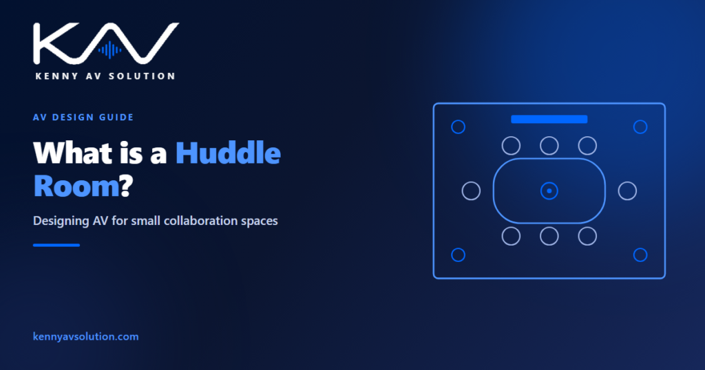 What is Huddle Room? Design AV for Huddle Room - Kenny AV Solution AV CAD drafting guide